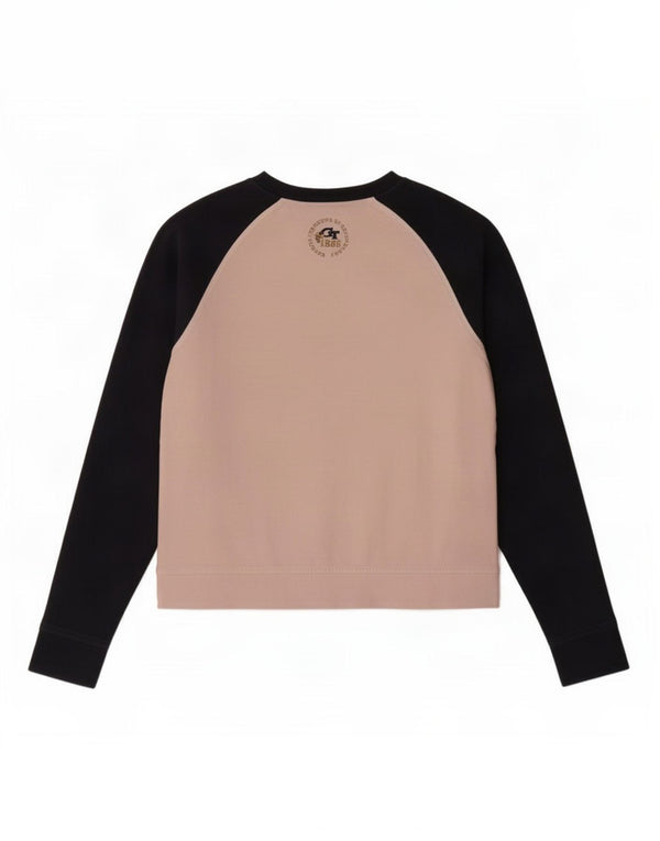 Champion Girls Graphic Sweatshirt Jumper 13-14 Years XL Pink Colourblock