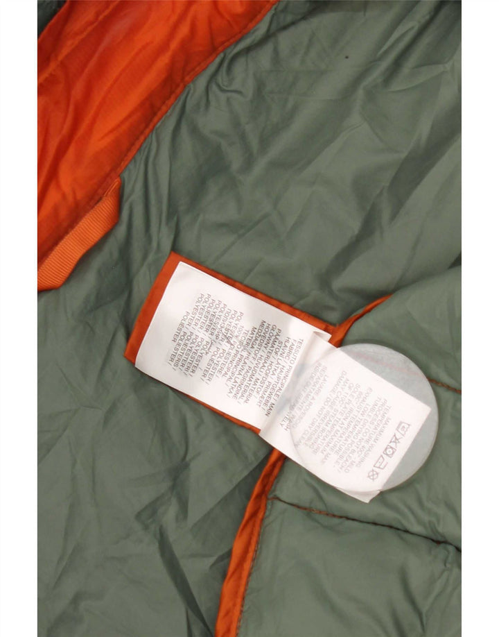 North Sails Mens Hooded Padded Jacket UK 40 Large Orange Polyester