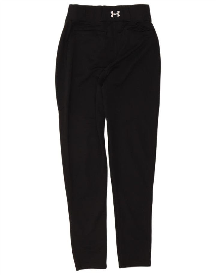 Under Armour Womens Slim Casual Trousers Small Black Polyester