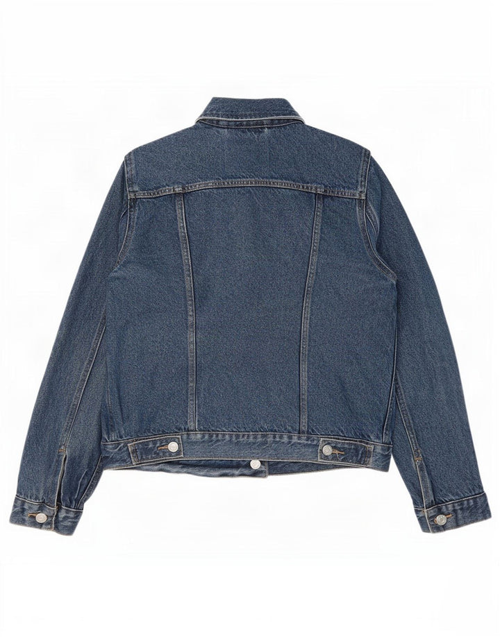 Levi's Womens Denim Jacket UK 14 Large Blue Cotton