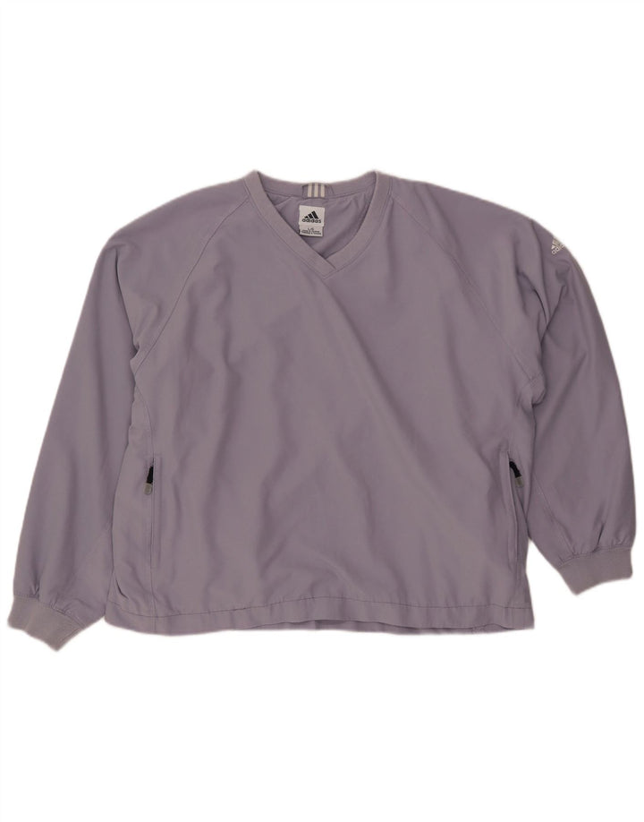 ADIDAS Womens Climashell Pullover Tracksuit Top UK 16 Large Purple