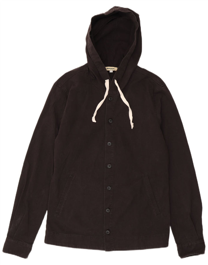 Imperial Mens Hooded Bomber Jacket UK 42 XL Black