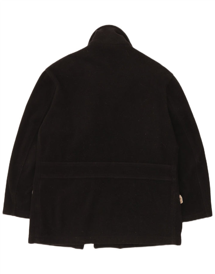 Murphy & Nye Womens Oversized Pea Coat UK 14 Medium Black Wool