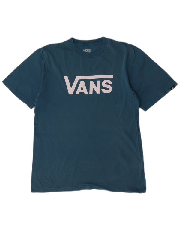 Vans Boys Classic Fit Graphic T-Shirt Top 13-14 Years XL Blue Cotton