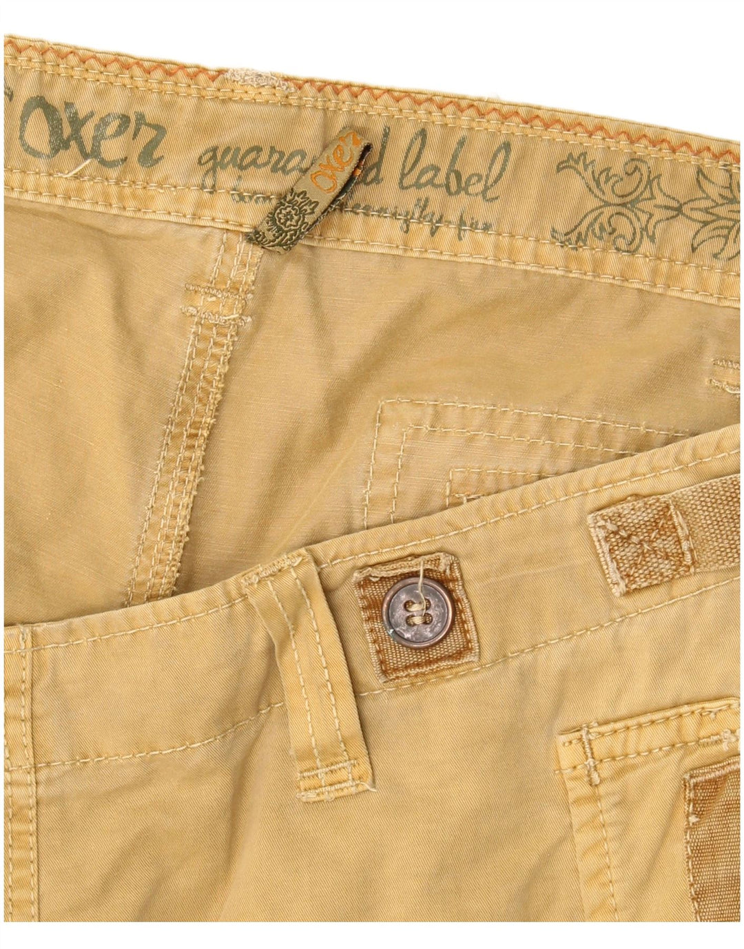 OXER Mens Graphic Cargo Shorts W40 XL Beige