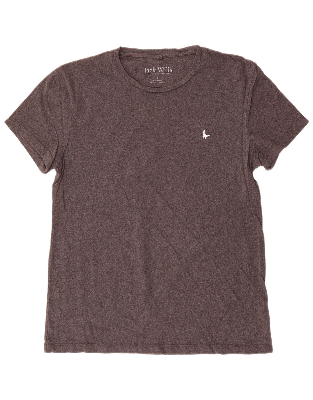 Jack Wills Mens T-Shirt Top Small Grey Cotton