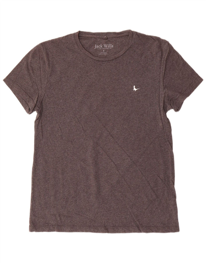 Jack Wills Mens T-Shirt Top Small Grey Cotton
