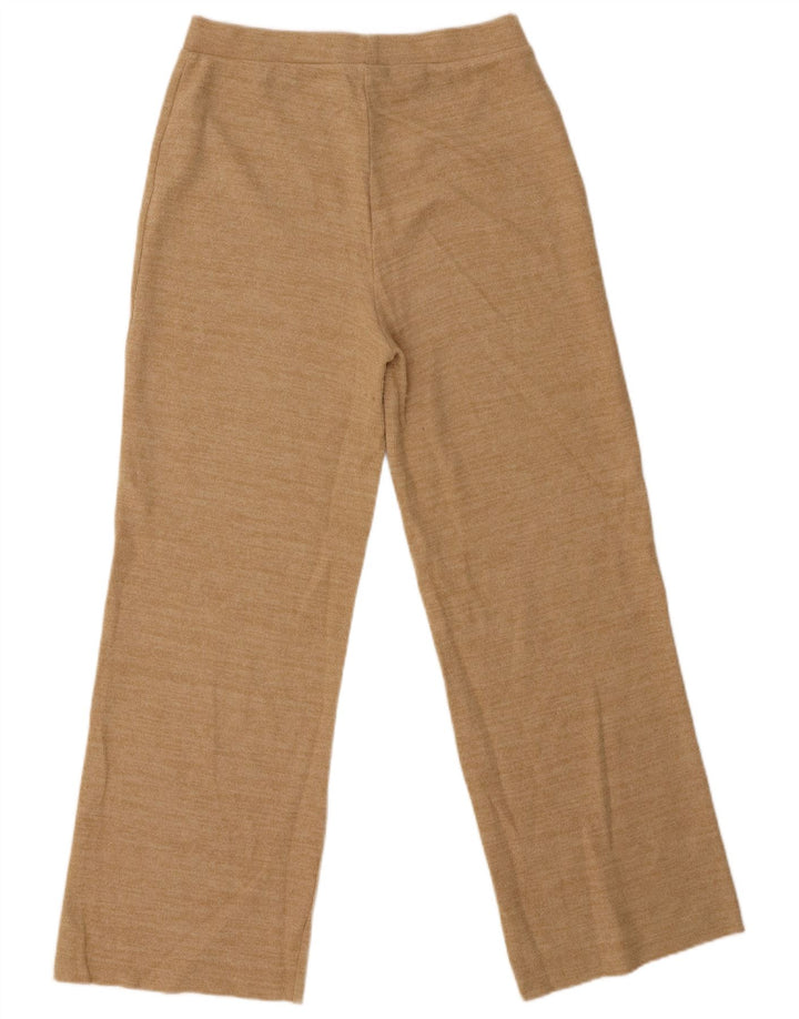 Zara Womens Tracksuit Trousers UK 12 Medium  Beige Cotton