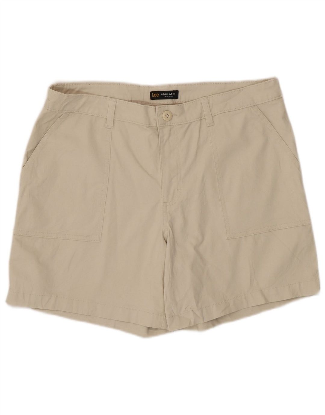 LEE Womens Chino Shorts US 16 XL W36 Beige Cotton