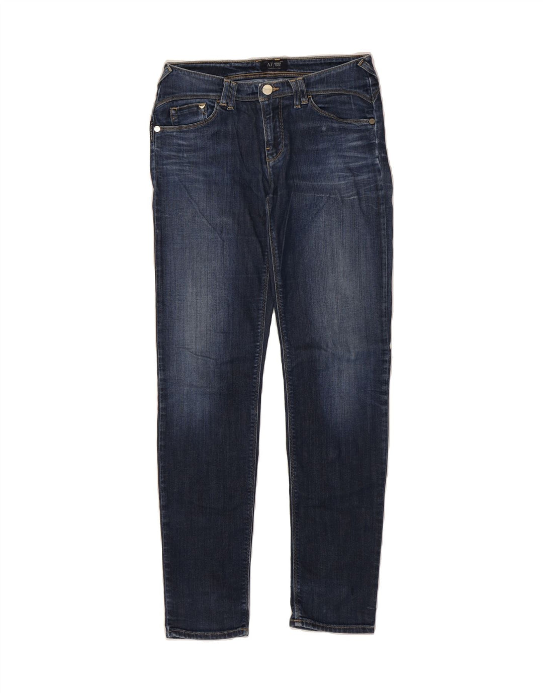 ARMANI Womens Slim Jeans W27 L29 Blue Vintage Armani and Second-Hand Armani from Messina Hembry 