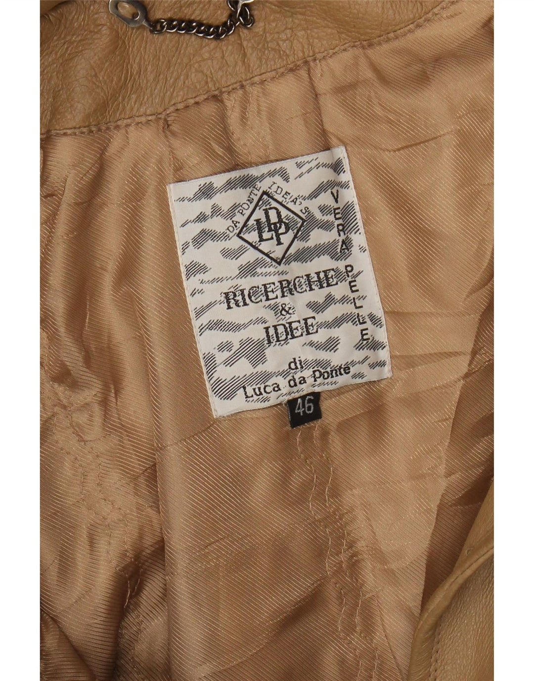 VINTAGE Womens Oversized Hooded Leather Coat IT 46 Large Brown Leather