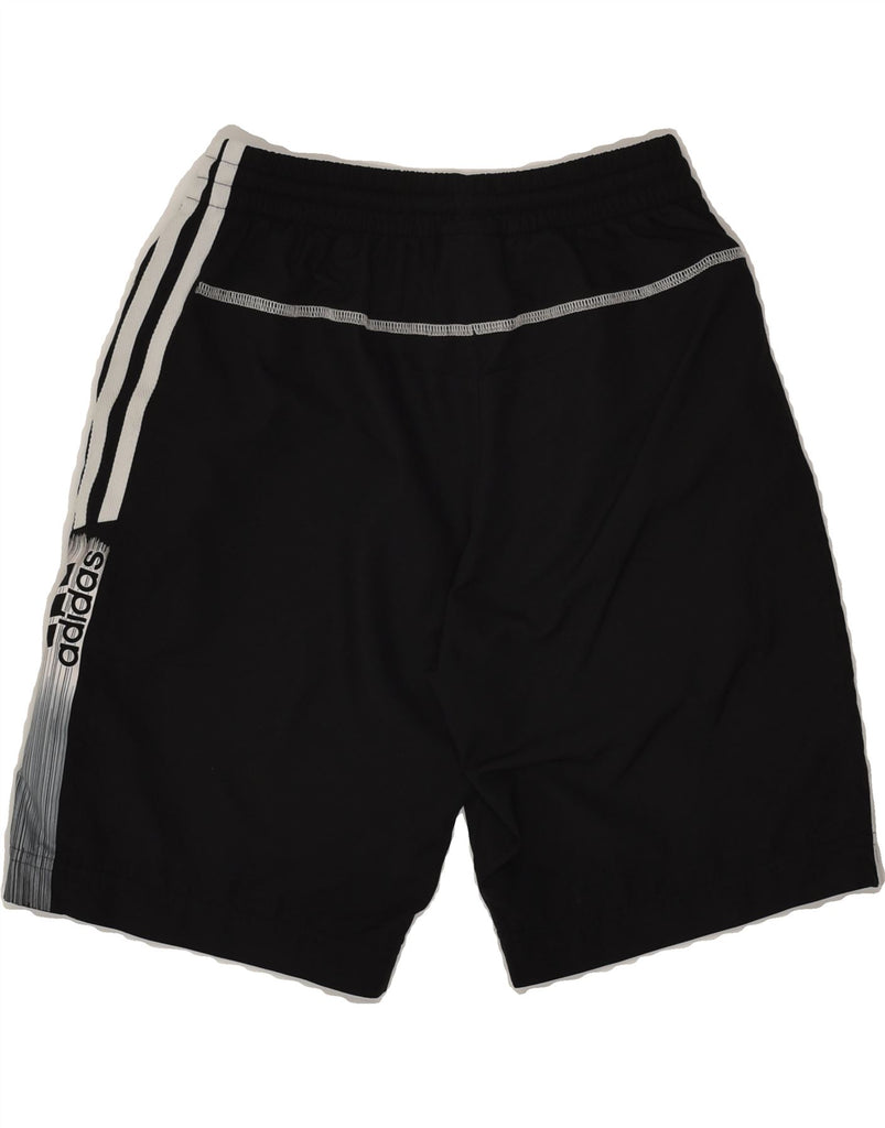 ADIDAS Boys Sport Shorts 11-12 Years Black Polyester | Vintage Adidas | Thrift | Second-Hand Adidas | Used Clothing | Messina Hembry 