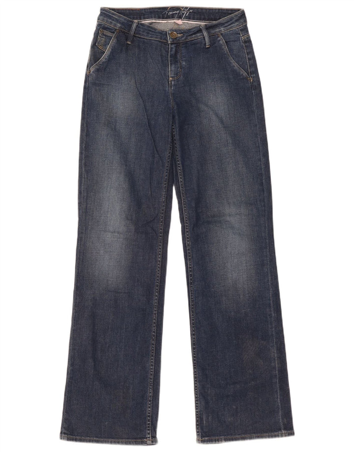 TOMMY HILFIGER Womens Bootcut Jeans W27 L32 Blue Cotton