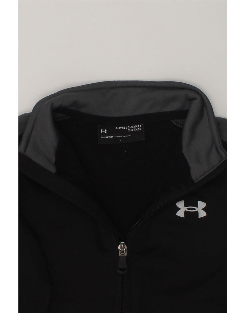 UNDER ARMOUR Boys Graphic Tracksuit Top Jacket 2-3 Years Black Colourblock | Vintage Under Armour | Thrift | Second-Hand Under Armour | Used Clothing | Messina Hembry 