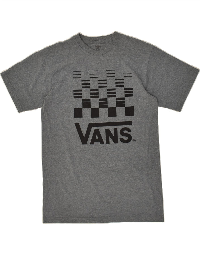 VANS Womens Graphic T-Shirt Top UK 10 Small Grey | Vintage Vans | Thrift | Second-Hand Vans | Used Clothing | Messina Hembry 