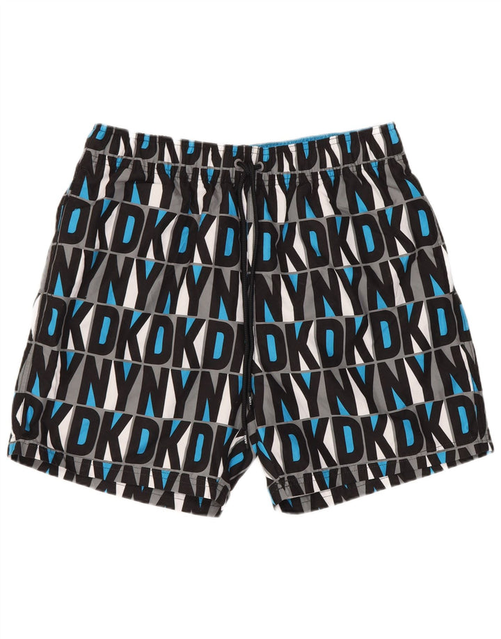 Dkny Mens Graphic Swimming Shorts Medium  Multicoloured Polyester