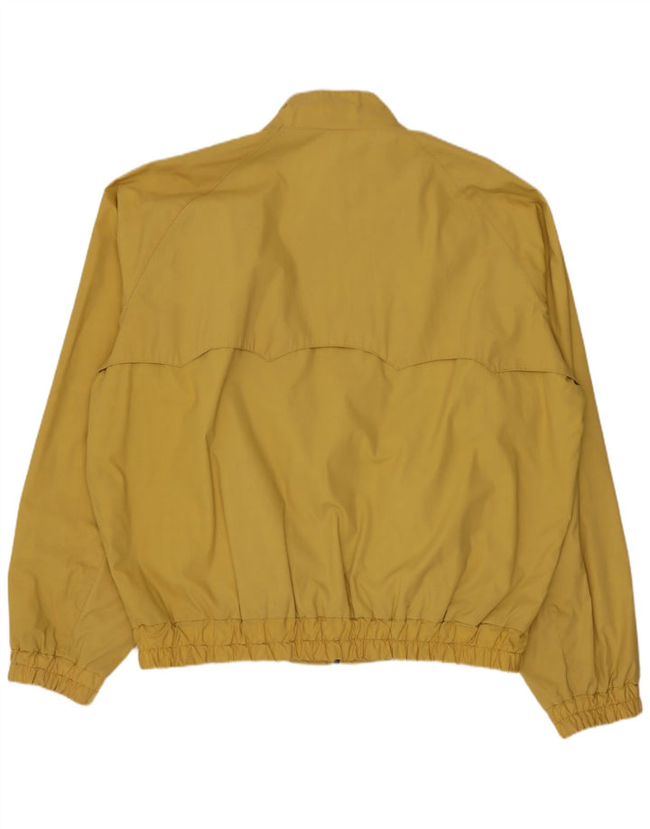 Vintage Mens Bomber Jacket UK 42 XL Yellow Polyester