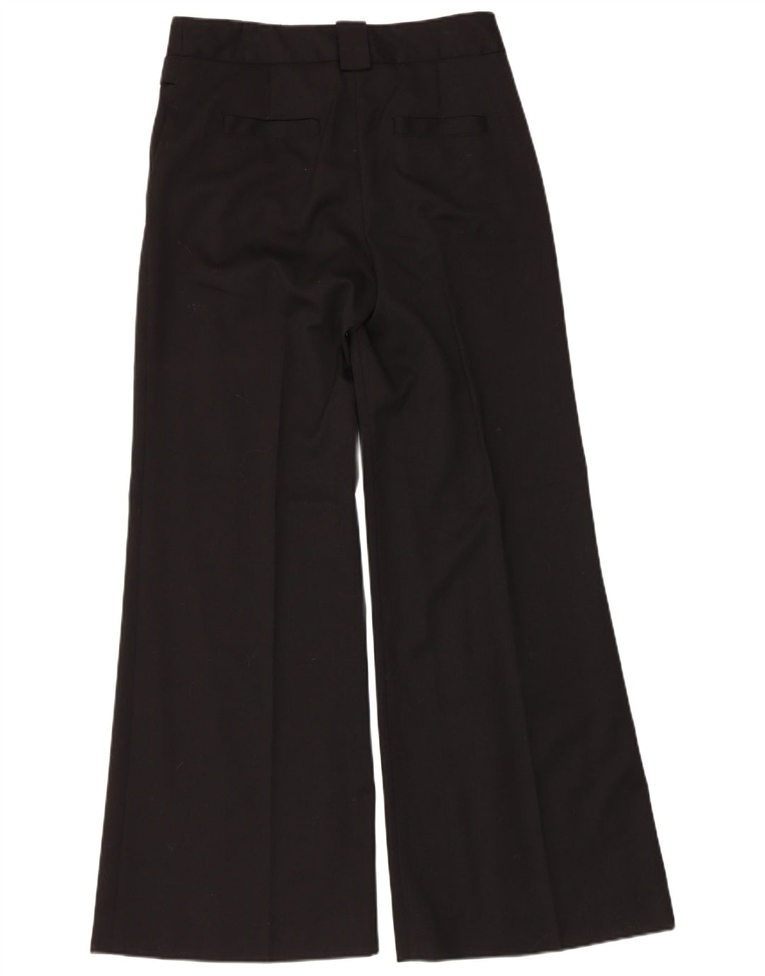 Zara Womens Flare Chino Trousers EU 40 Medium W30 L32 Black
