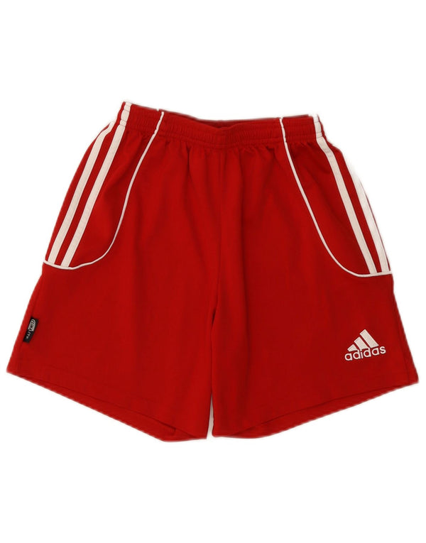Adidas Boys Climalite Sport Shorts 9-10 Years XS Red Polyester