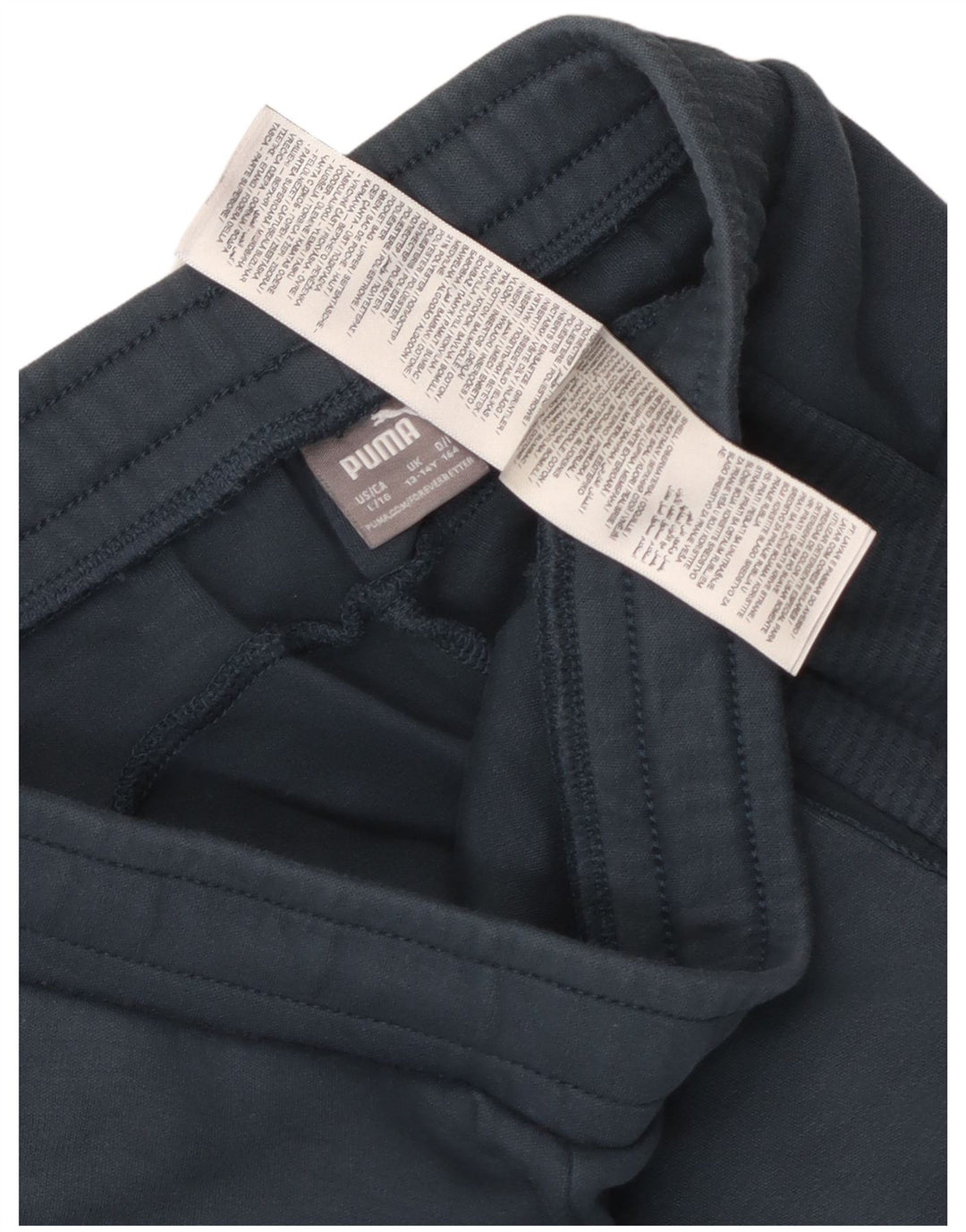 Puma Boys Tracksuit Trousers 13-14 Years Blue Cotton