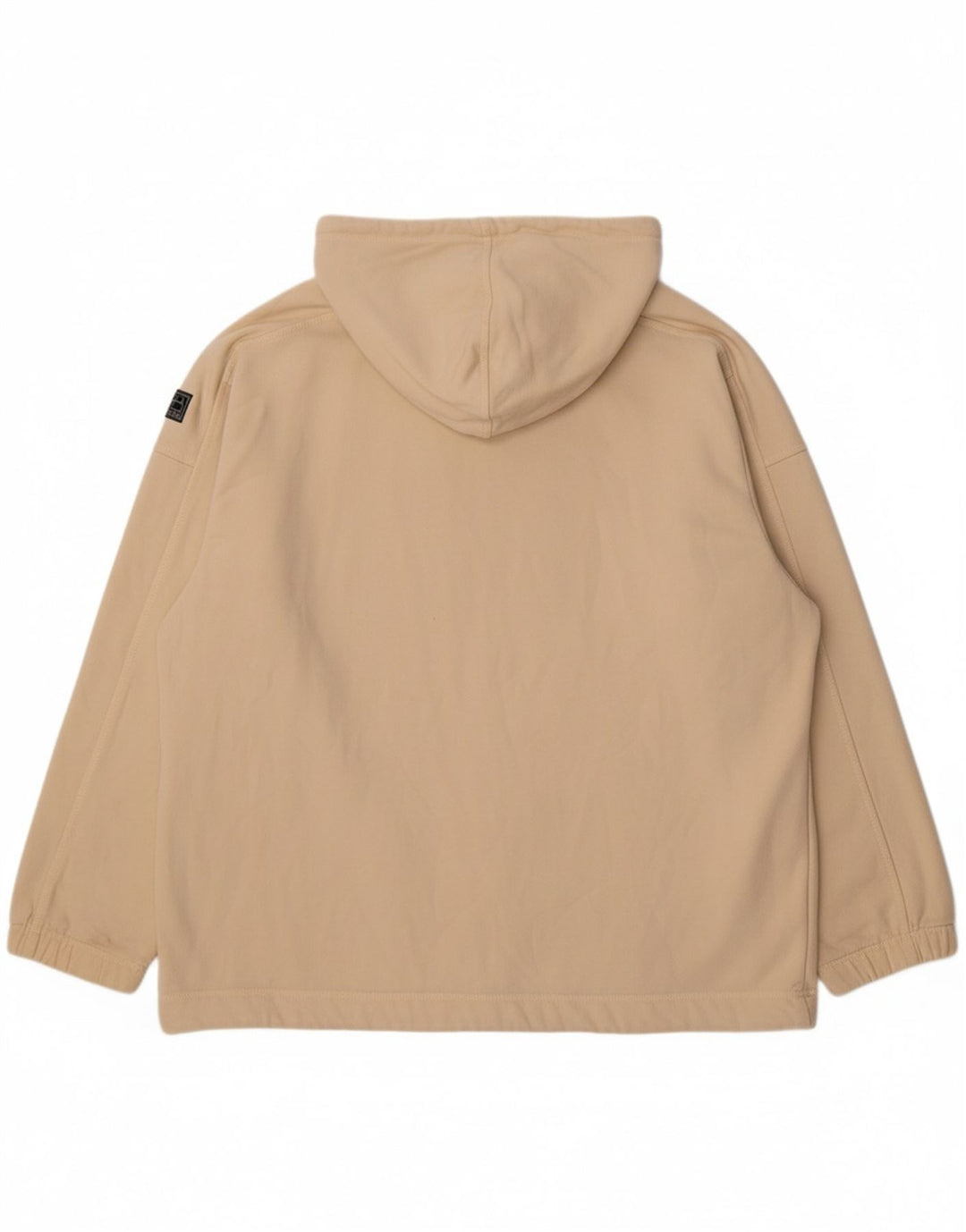 RUSSELL ATHLETIC Mens Zip Hoodie Sweater Large Beige Cotton