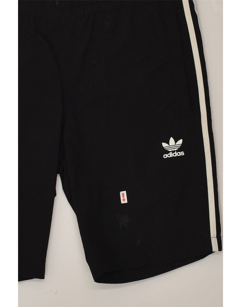 ADIDAS Mens Sport Shorts Small Black Nylon | Vintage Adidas | Thrift | Second-Hand Adidas | Used Clothing | Messina Hembry 