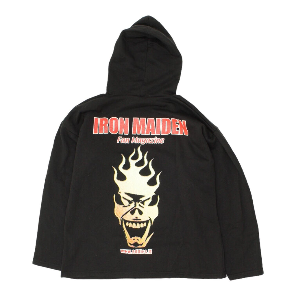 Eddie's Iron Maiden Fan Magazine Hoodie | Vintage Y2K Heavy Metal Music Band VTG | Vintage Messina Hembry | Thrift | Second-Hand Messina Hembry | Used Clothing | Messina Hembry 