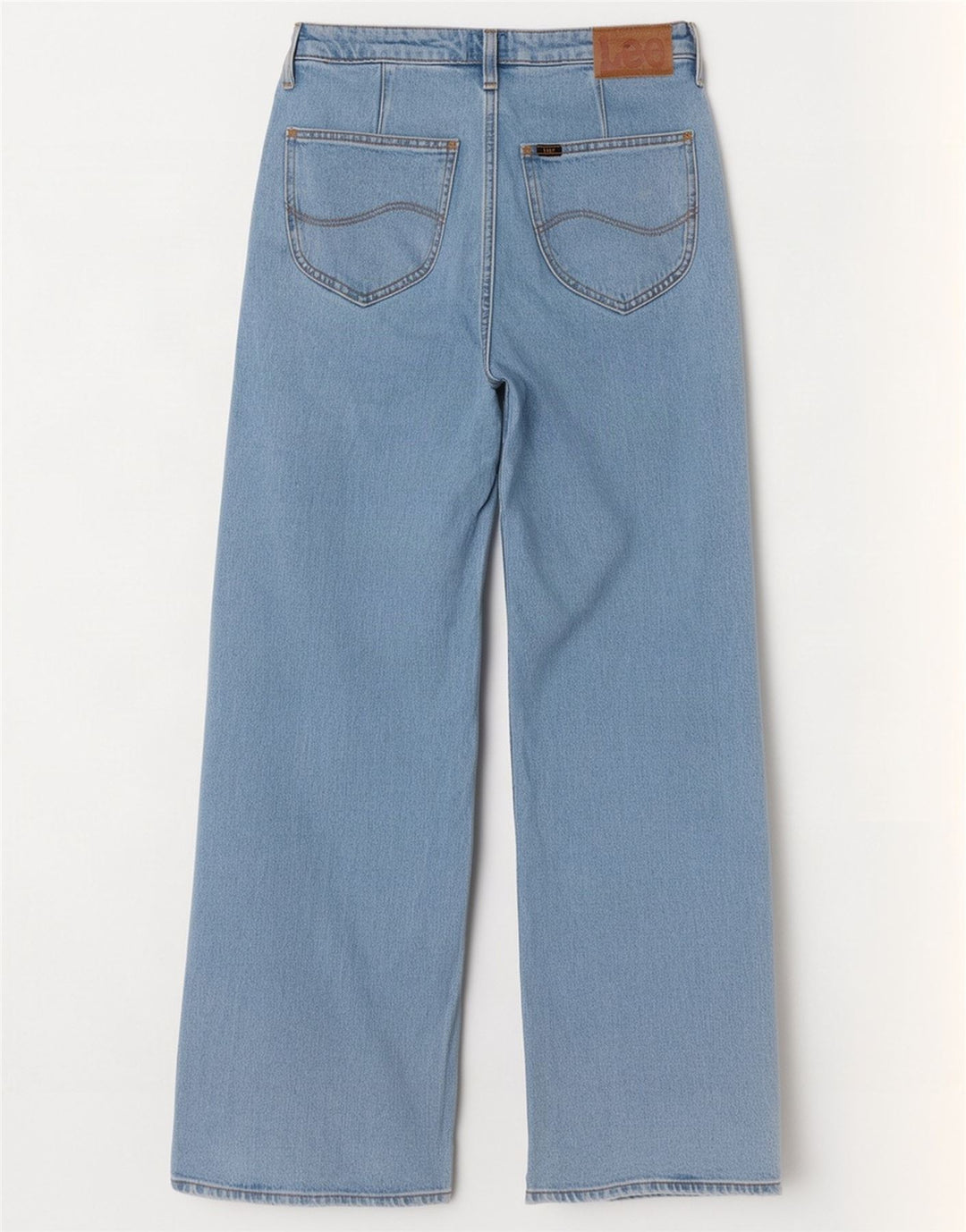 Lee Womens Stella Wide Leg Jeans W29 L31 Blue Cotton
