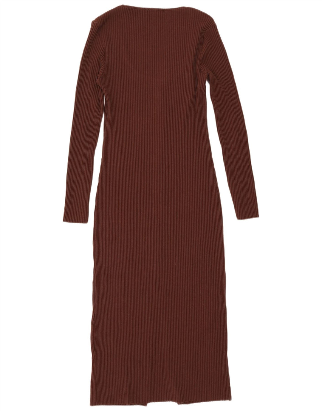 ZARA Womens Bodycon Dress UK 14 Large Brown