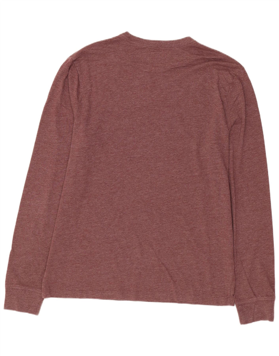 J. Crew Mens Top Long Sleeve Medium Burgundy Cotton