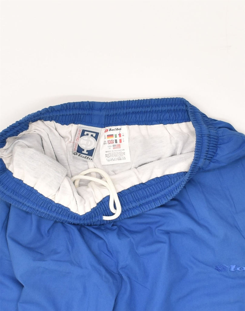 LOTTO Mens Tracksuit Trousers UK 38/40 Medium Blue Polyester | Vintage Lotto | Thrift | Second-Hand Lotto | Used Clothing | Messina Hembry 