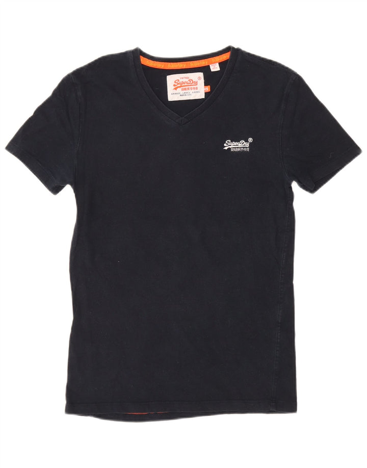 Superdry Mens T-Shirt Top XS Navy Blue