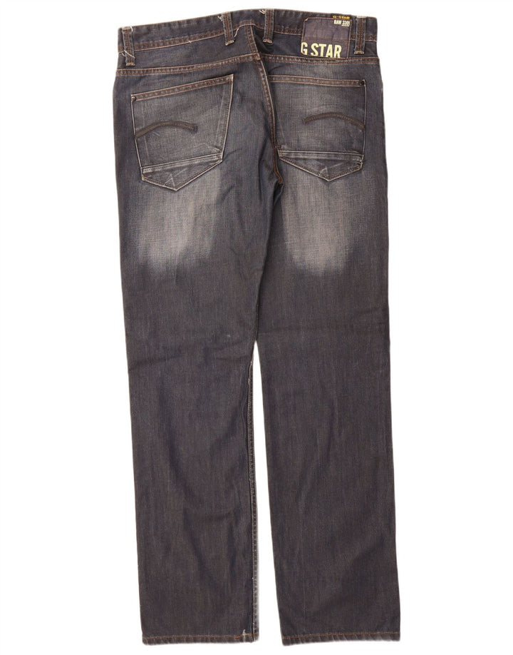 G-Star Mens Straight Jeans W36 L34 Navy Blue Cotton