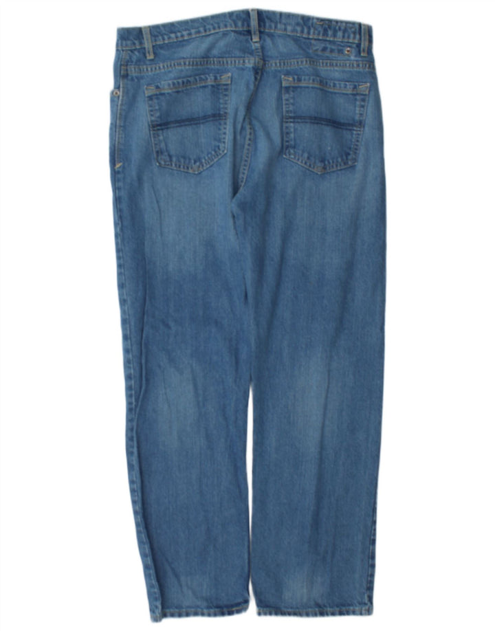Marks & Spencer Mens Blue Harbour Straight Jeans W36 L31 Blue Cotton