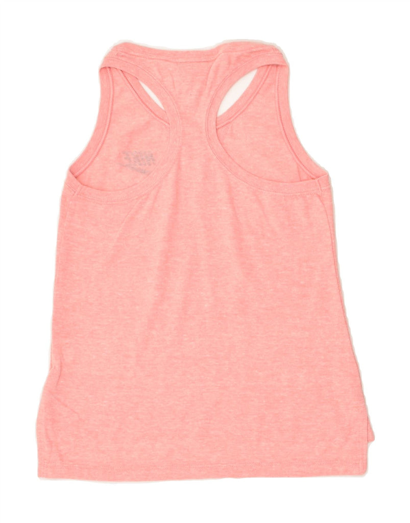 NIKE Girls Graphic Vest Top 10-11 Years Medium Pink Cotton | Vintage Nike | Thrift | Second-Hand Nike | Used Clothing | Messina Hembry 