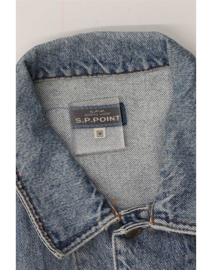 Vintage Mens Denim Jacket UK 38 Medium Blue