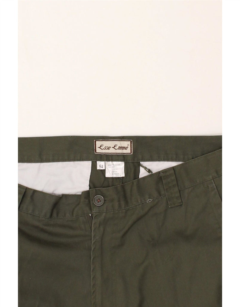 VINTAGE Mens Straight Cargo Trousers W36 L31 Green Polyester Vintage Vintage and Second-Hand Vintage from Messina Hembry 