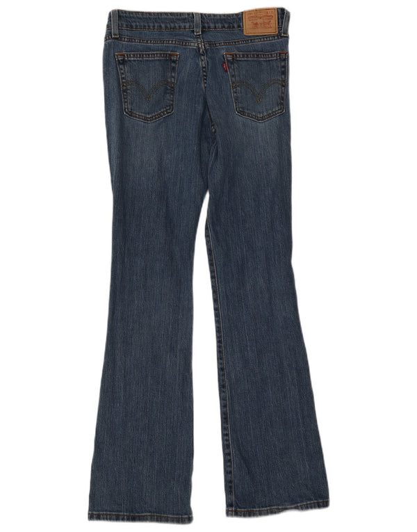 Levi's Womens 518 Super Low Bootcut Jeans US 7 Medium W28 L31 Blue Cotton