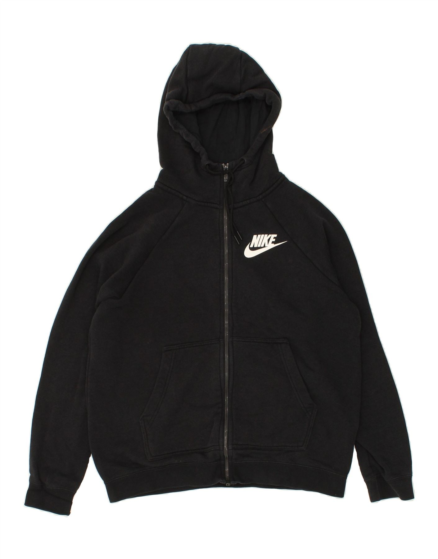 NIKEMensGraphicZipHoodieSweaterMediumBlackCotton