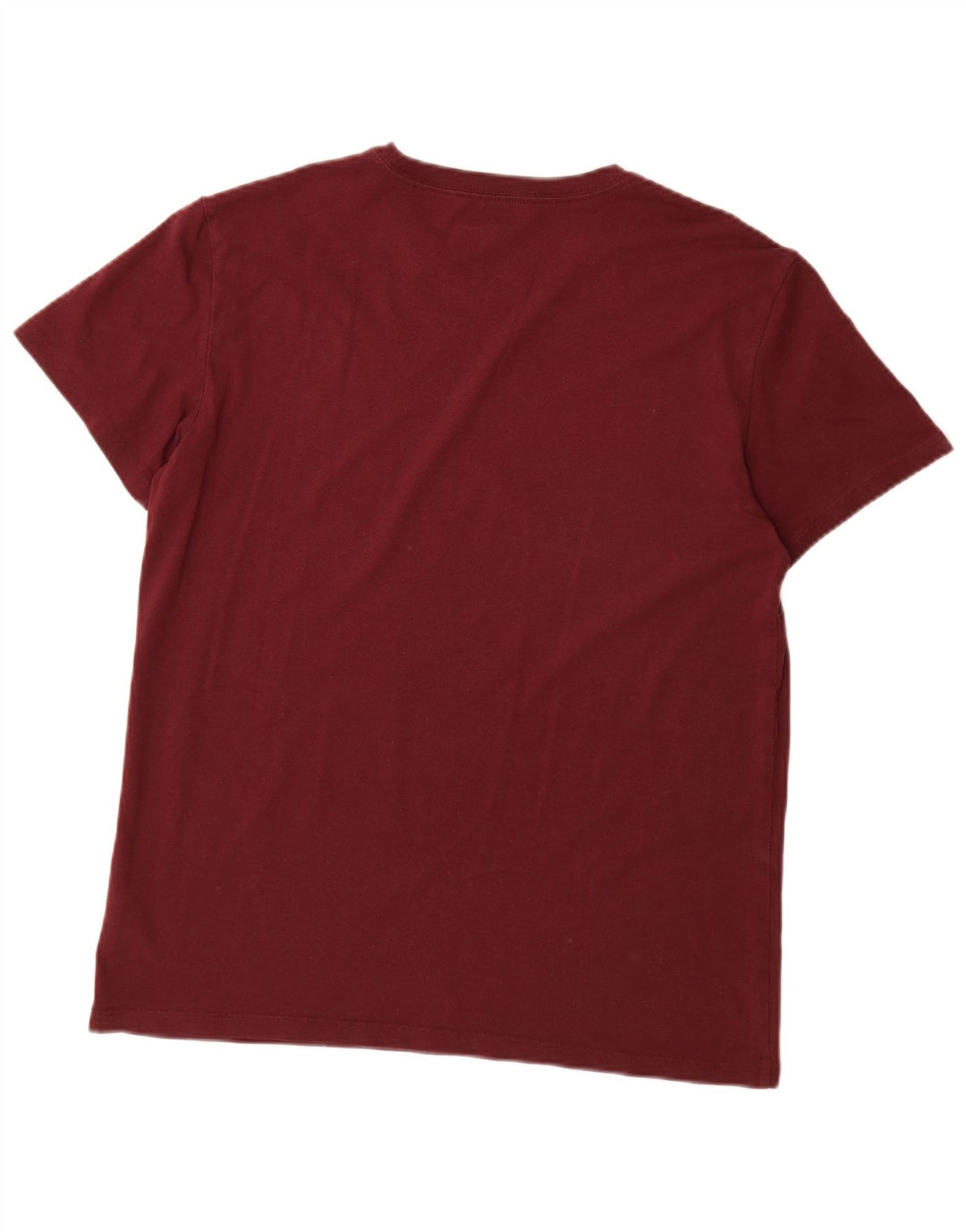 AMERICAN EAGLE Mens Graphic T-Shirt Top Medium Burgundy Cotton
