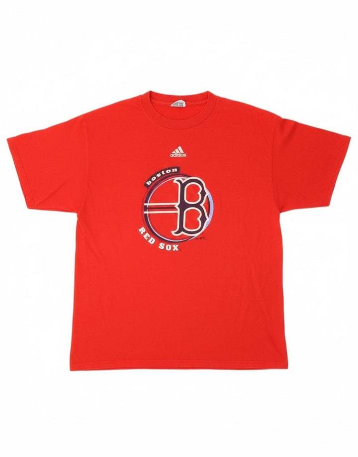 Adidas Mens Boston Red Sox Graphic T-Shirt Top Large Red