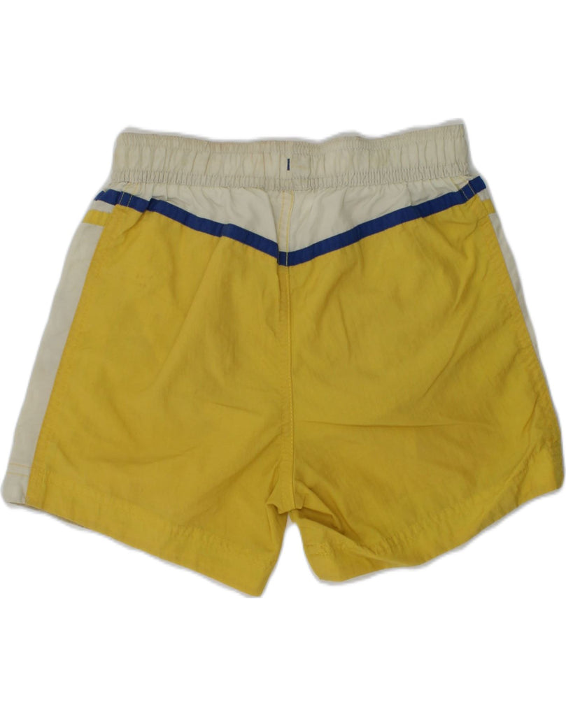 CHAMPION Boys Swimming Shorts 5-6 Years XS Yellow Polyamide | Vintage Champion | Thrift | Second-Hand Champion | Used Clothing | Messina Hembry 