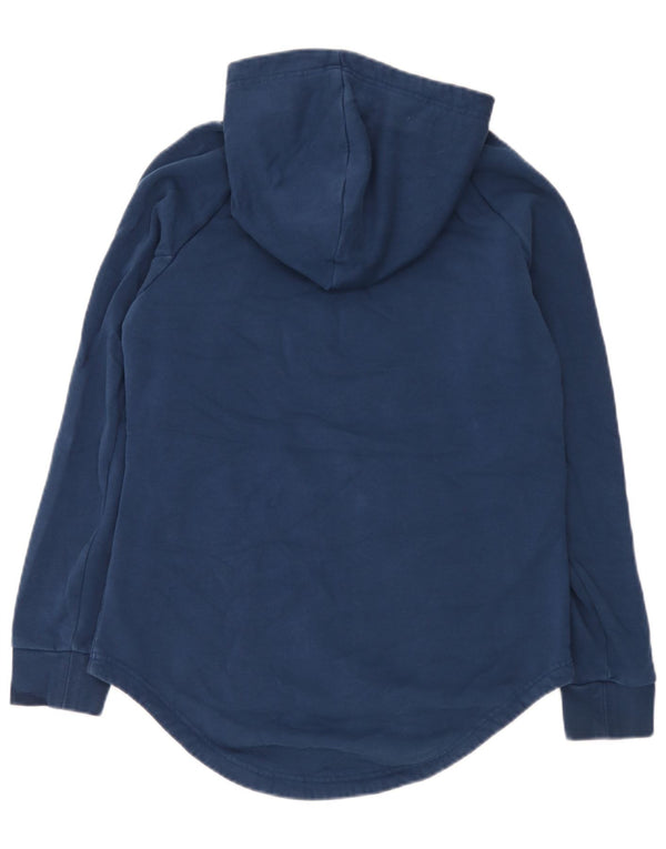 Adidas Mens Graphic Hoodie Jumper Medium Blue Cotton