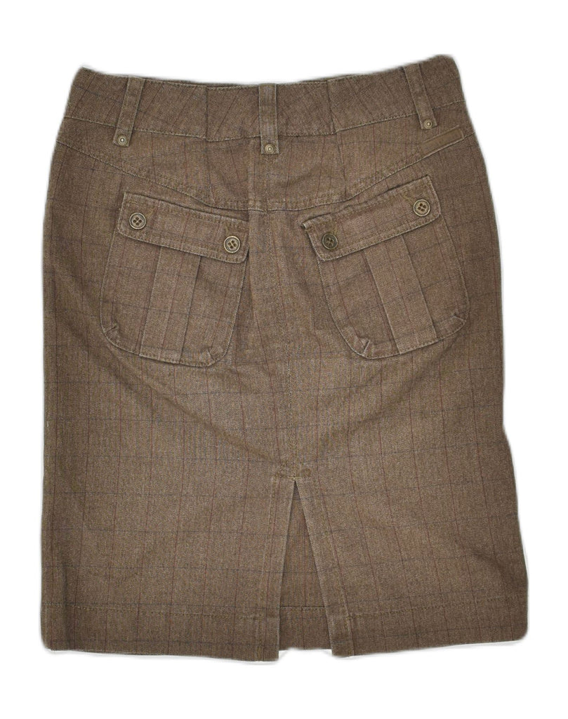 MARLBORO CLASSICS Womens Straight Skirt EU 42 Large W29 Brown Herringbone | Vintage Marlboro Classics | Thrift | Second-Hand Marlboro Classics | Used Clothing | Messina Hembry 