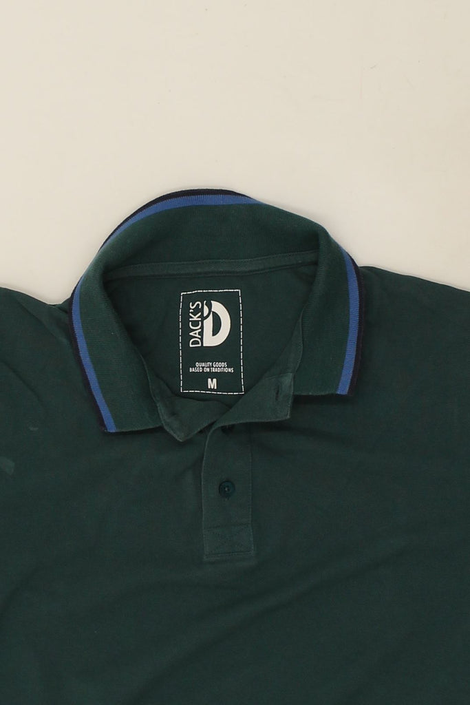 DACK'S Mens Polo Shirt Medium Green Cotton | Vintage Dack's | Thrift | Second-Hand Dack's | Used Clothing | Messina Hembry 