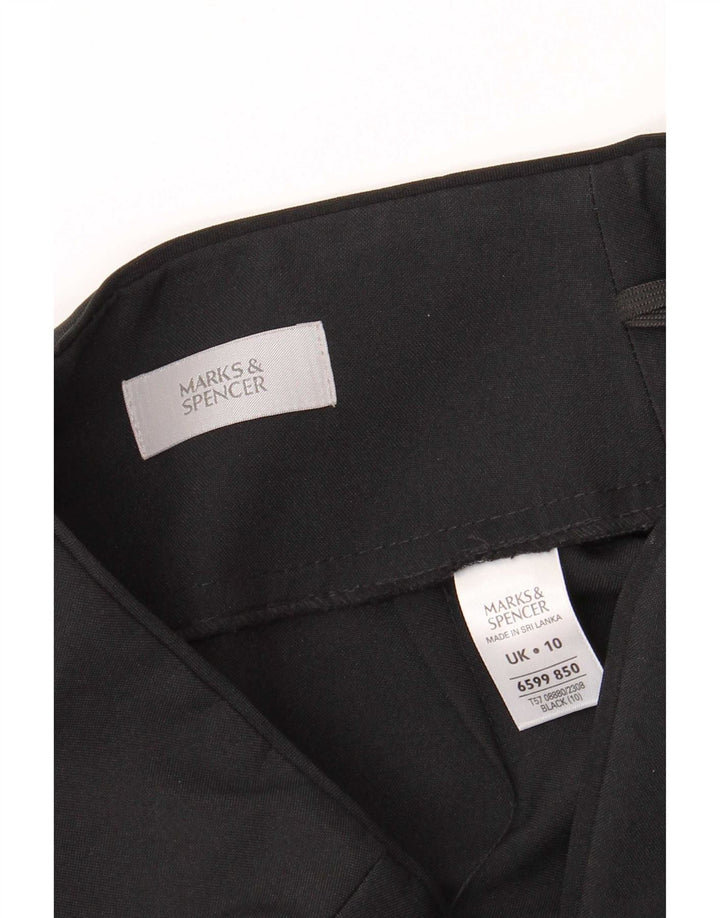 Marks & Spencer Womens Pencil Skirt UK 10 Small W26 Black Polyester