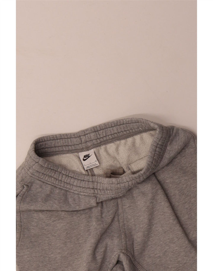 NIKE Mens Tracksuit Trousers Joggers Small Grey Cotton