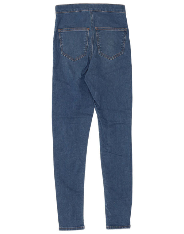 Topshop Womens Joni Skinny Jeans W26 L30 Blue Cotton