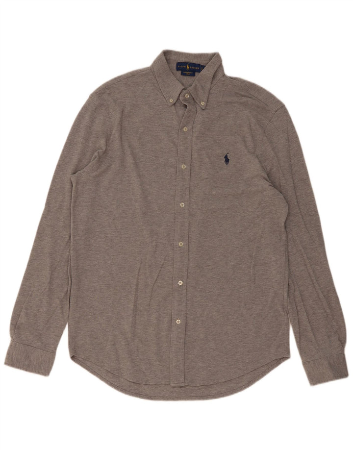 Ralph Lauren Mens Featherweight Mesh Shirt Large Grey