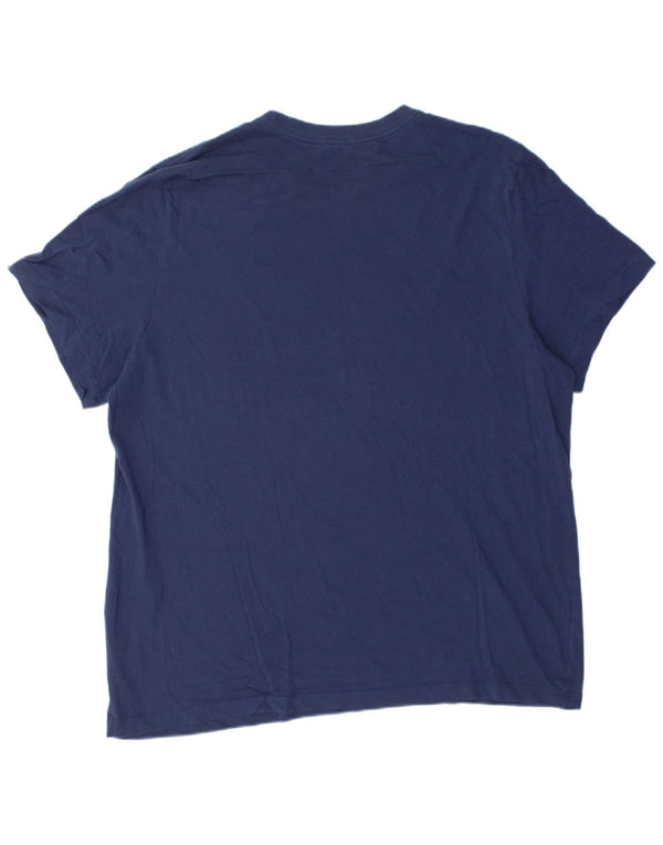 Nike Mens Graphic T-Shirt Top 2XL Navy Blue Cotton